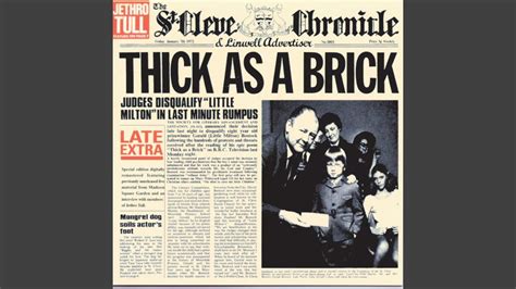 thick as a brick testo|youtube thick as a brick.